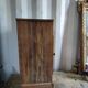 Bedside table night solid wood vintage antique door drawer
