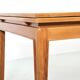 Table de repas extensible en acajou blond