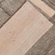 Tapis kilim vintage tons bruns et beige rosé, style minimal artisanal