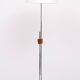 Mid Century Adjustable Chrome Walnut Floor Lamp by Hans Eichenberger 1950s
