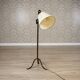 Metal Floor Lamp with Adjustable Head, Early 20th Century