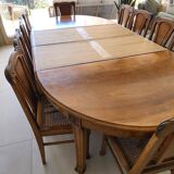 Table and 10 Art Nouveau style chairs.