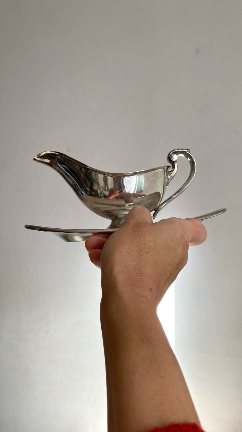 Sheffield Silver Gravy Boat