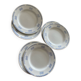Lot de 7 assiettes à dessert Gien modèle PATAY