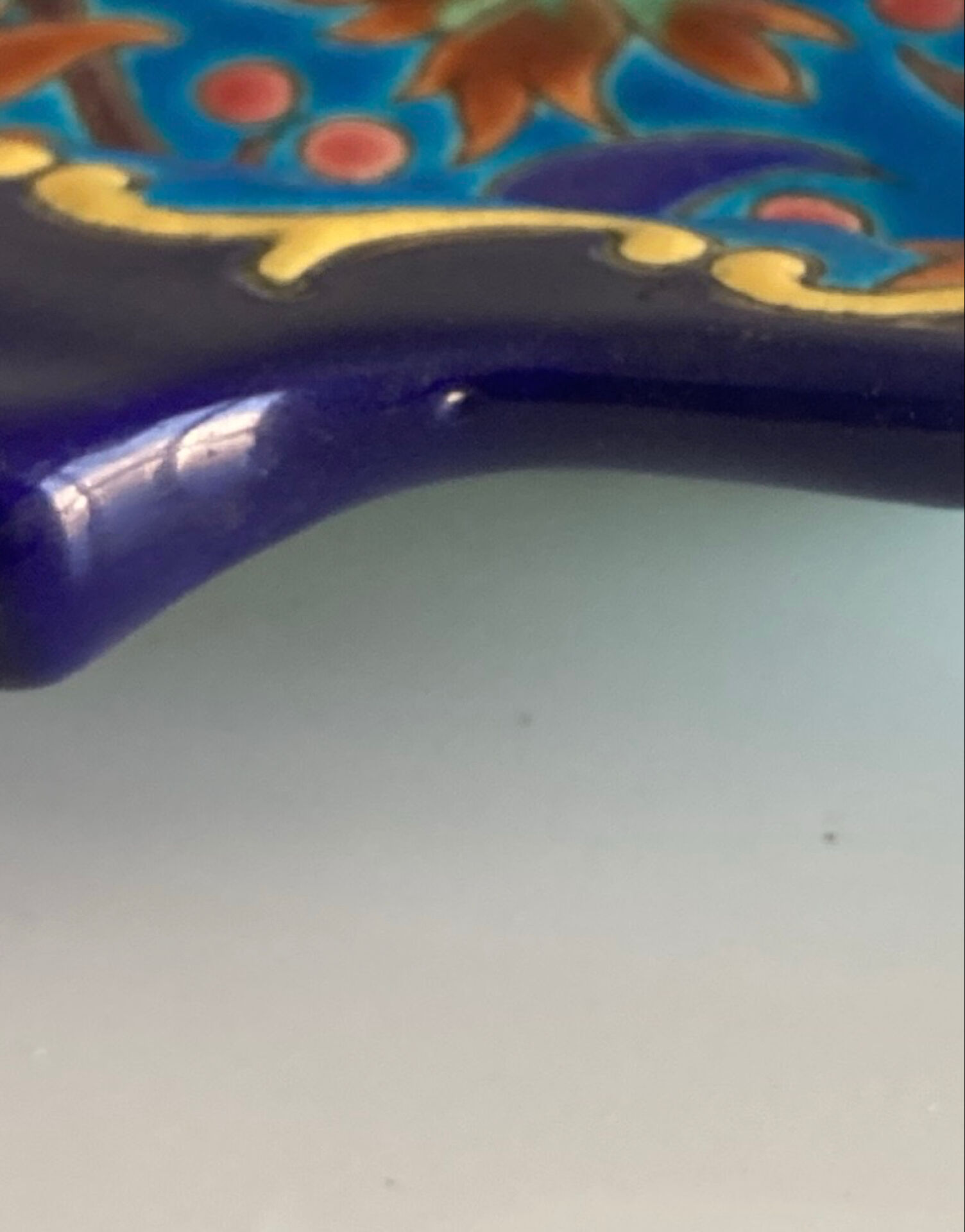 Cake dish in Longwy enamel - Historic Manufacture established in 1798