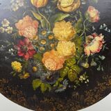 Table Guéridon Napoléon III Peinte à La Main , XIXe Siècle