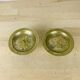Pair of gilded brass candlesticks