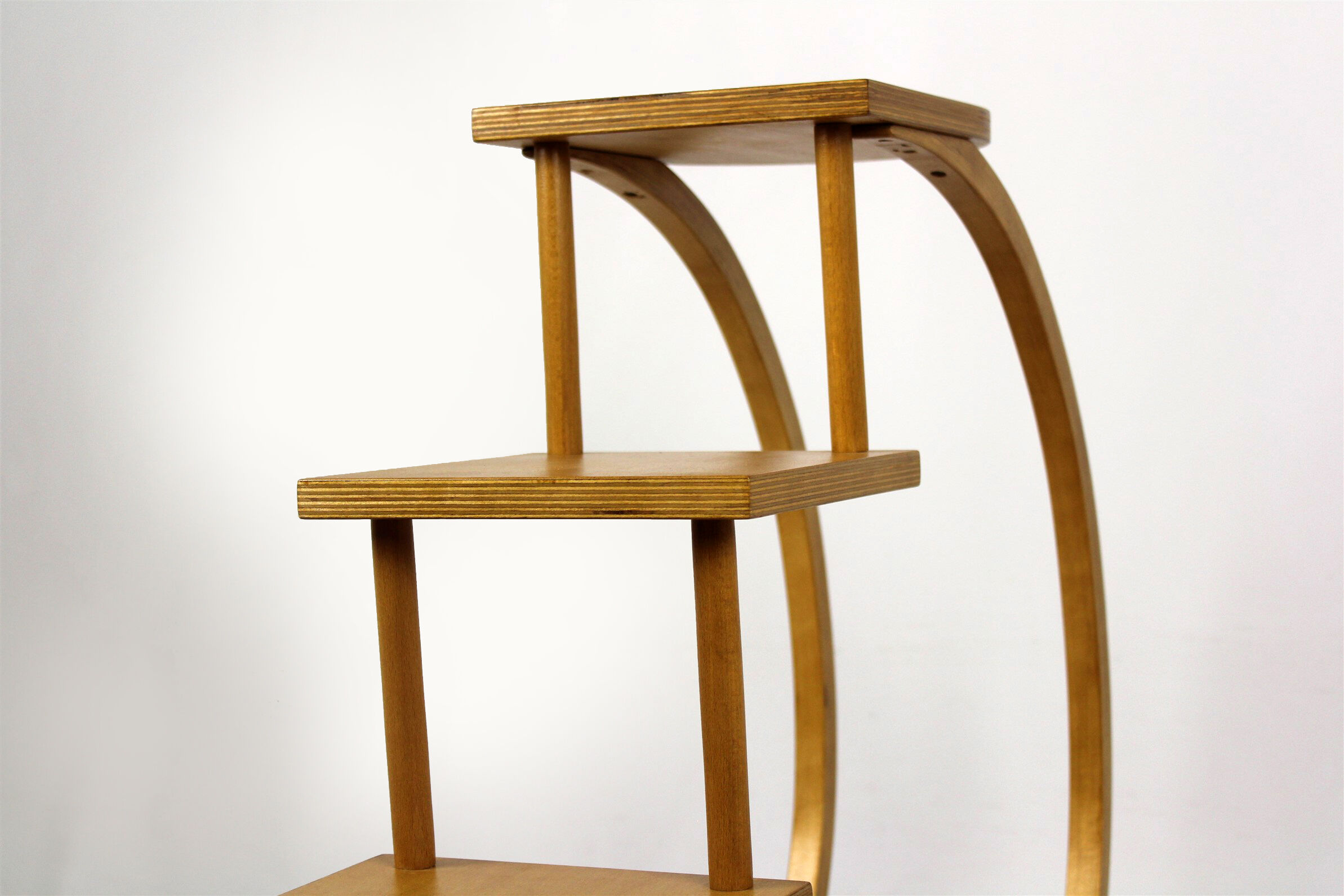 Bent Plywood Flower Stand or Etagere, 1960s