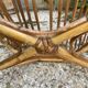 Set of 3 vintage rattan armchairs