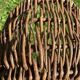 Basket with wicker handle picking vegetable garden mushrooms