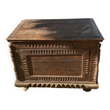 Solid Provençal wooden chest
