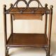 70s rattan bedside table / side table