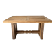 Dining Table with Extensions, 1940s In Solid Oak