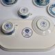 Coffee service, four cups and a tray, Izmir, Villeroy and Boch, 1970s