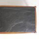 Vintage oak coffee table with a slate top in an oak frame, 1960s.