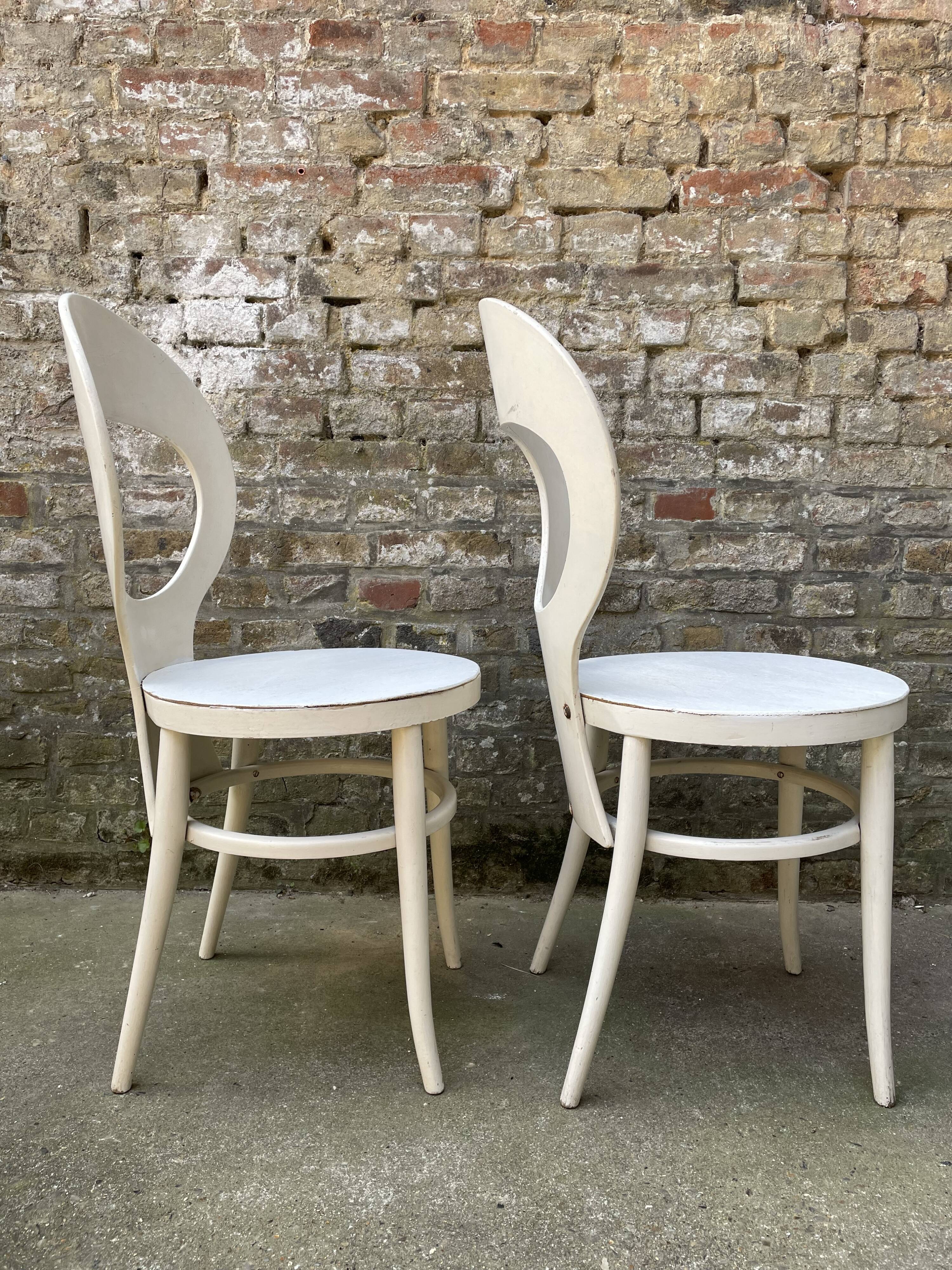 Pair of Baumann chairs, seagull model