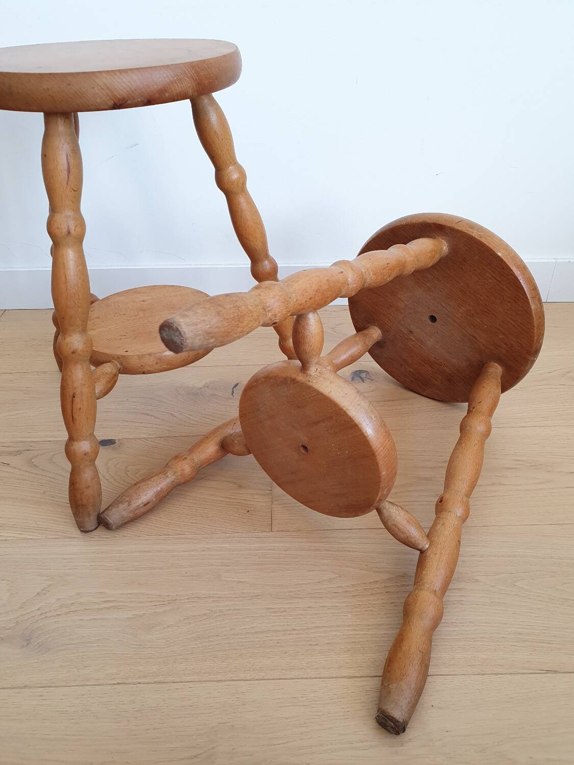 Vintage tripod stools