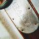 Pair of old wooden skis