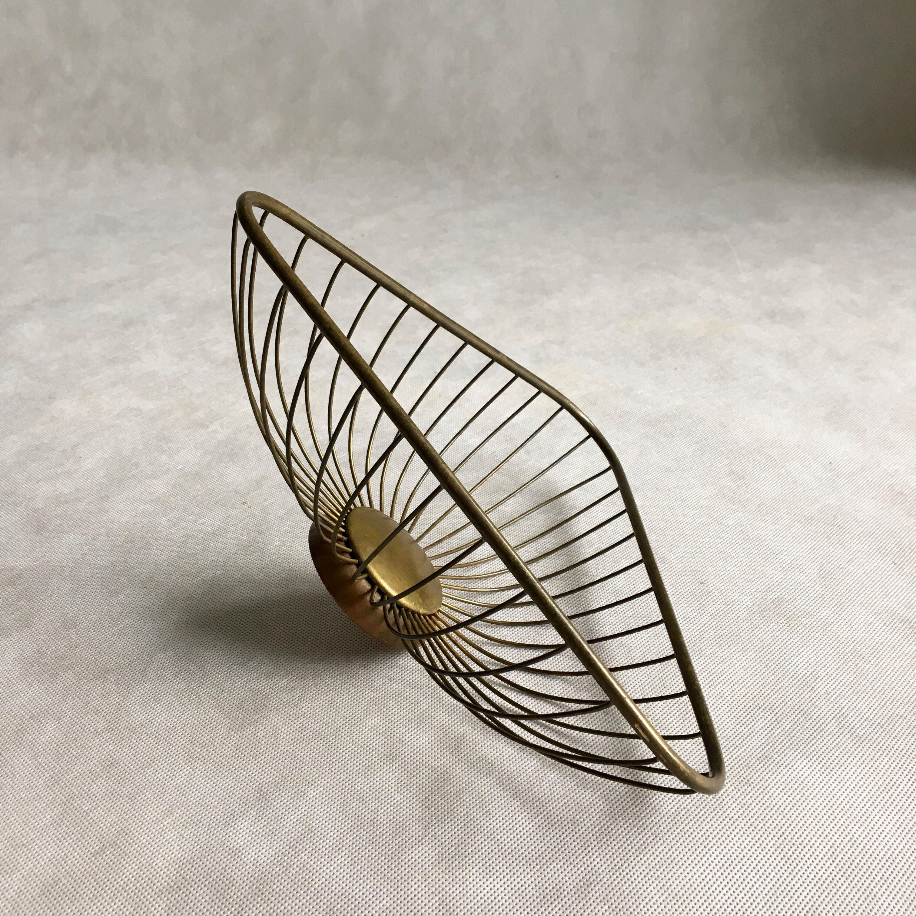 Brass fruit bowl by Erich Kolbenheyer, 1950s