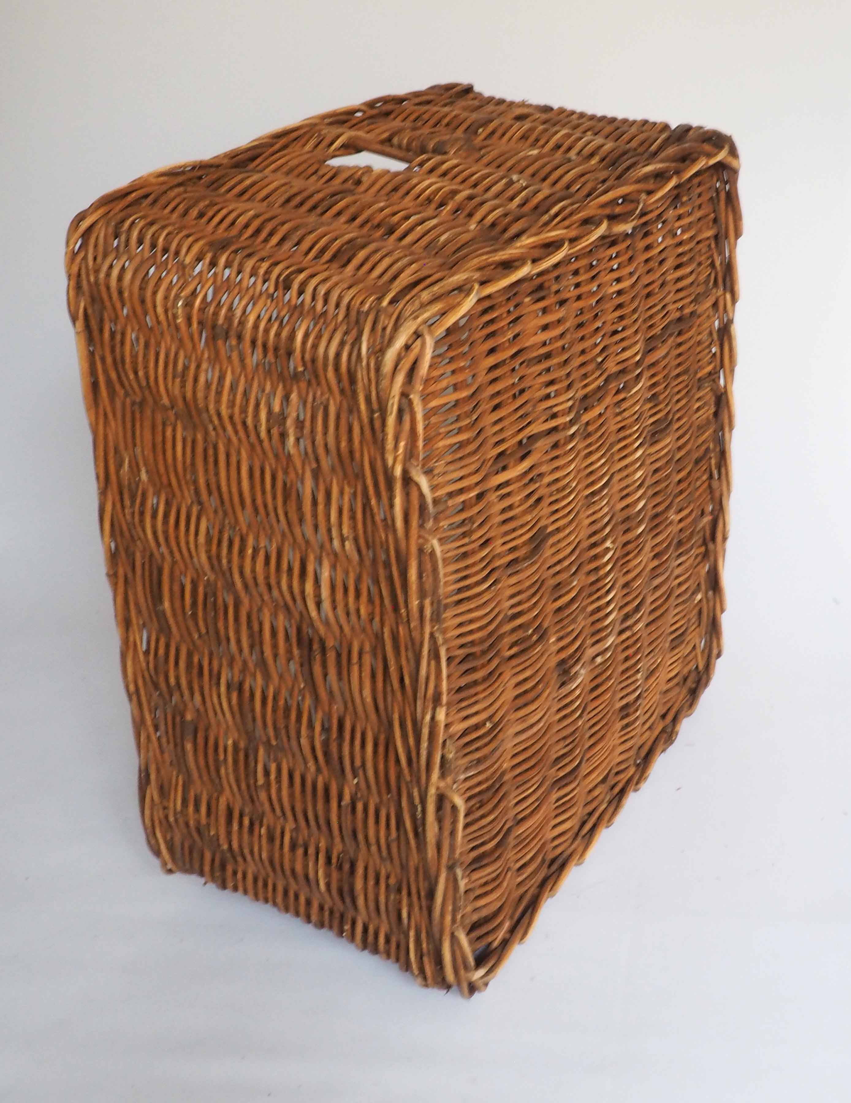 Rattan locker type basket