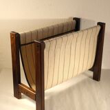 Wood and canvas magazine holders