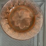 Pink bell, vintage glass, Jeannette