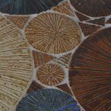 Coffee table with ceramic work by Tue Poulsen for Haslev Møbelsnedkeri, 1960s