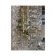 Transparent Lingue Murano Glass Wall Lamp by Simoeng