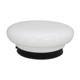 Glass flush mount light czechoslovakia, 1970