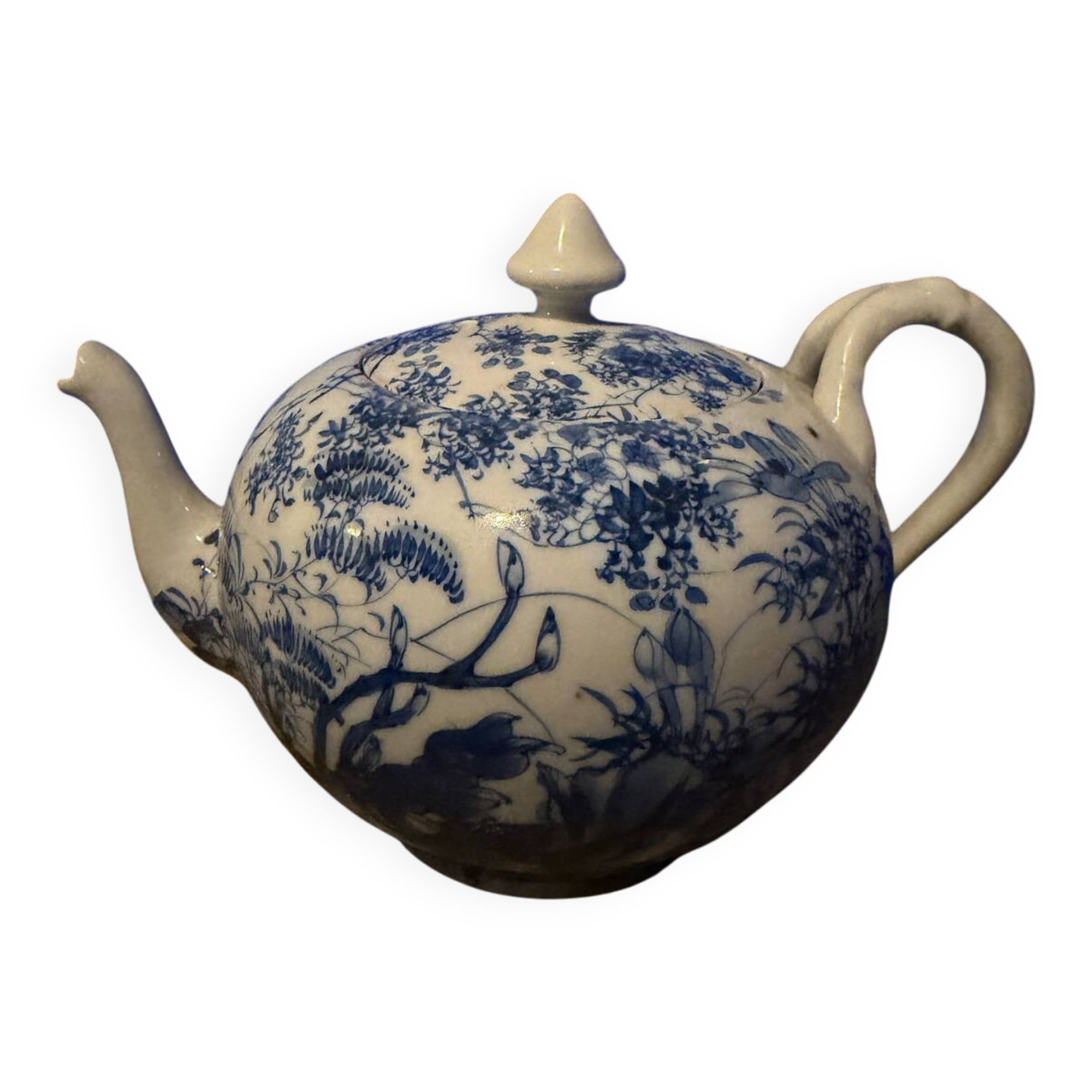 Vintage Japanese Teapot in Seto Porcelain