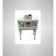Vintage bedside table with compass feet