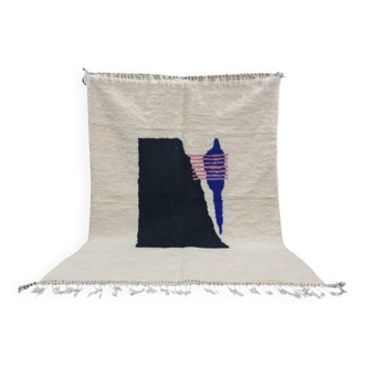 Œuvre textile marocain en laine 170cmx240cm