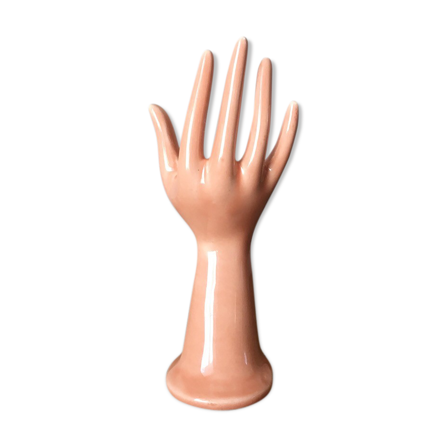 Hand ring sizer rose porcelain