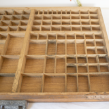 Old wooden printer locker