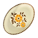 Oval serving dish - floral patterns