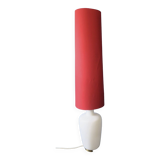 Mid century floor lamp in glass with tall shade, 1960s