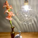Vintage glass globe pendant lamp