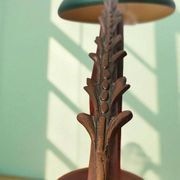 Lampe de bureau en bois de style mid-century moderne