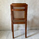 Barber chair with caning