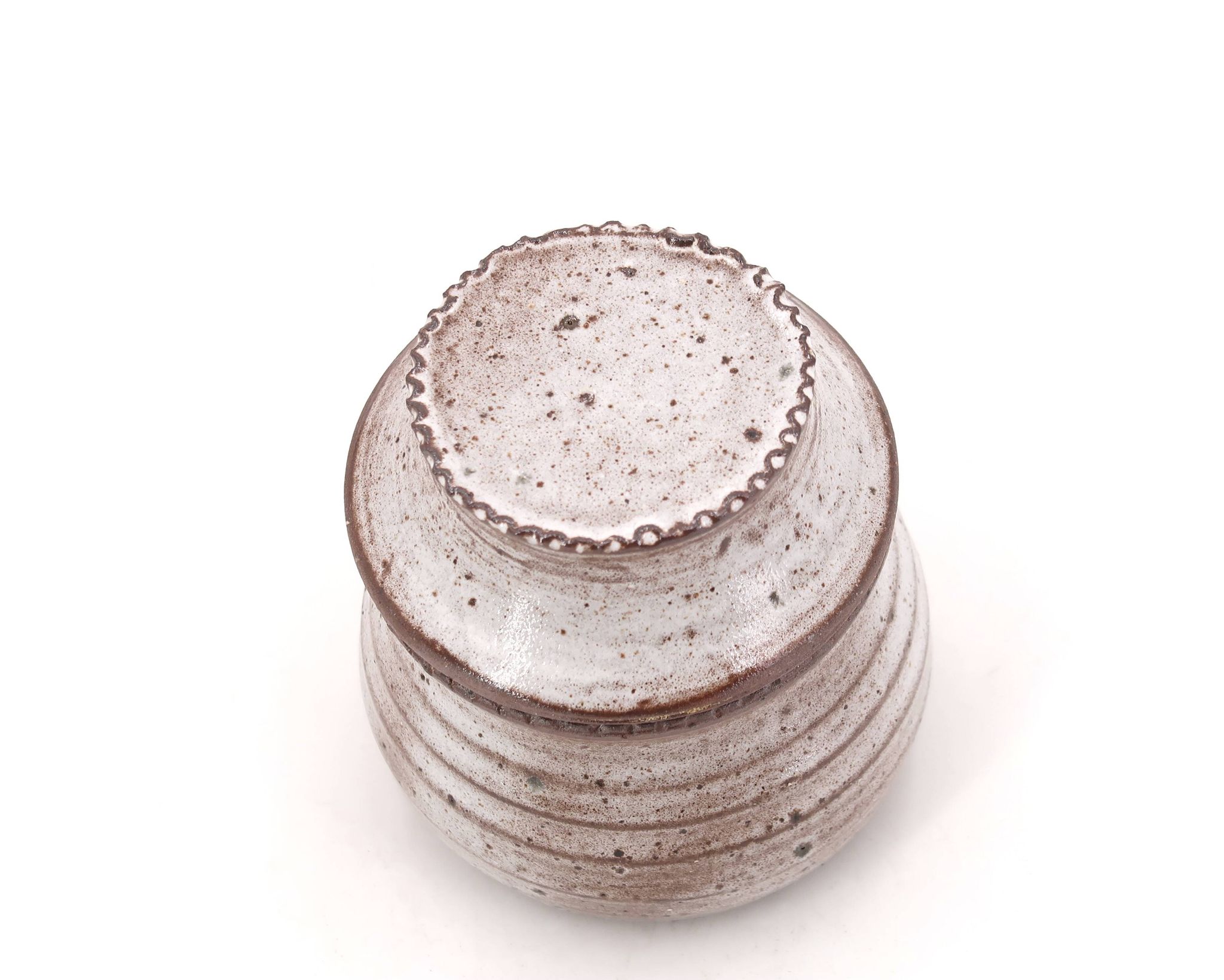 Stoneware butter dish by Jeanne and Norbert Pierlot, 1960s