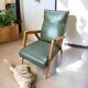 Fauteuil scandinave pieds compas
