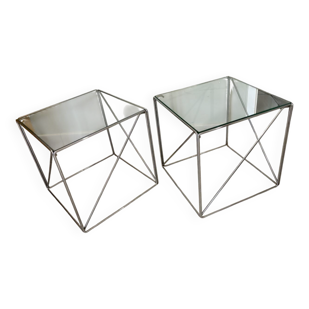 Tables basse cubique isocèle Max Sauze | Selency
