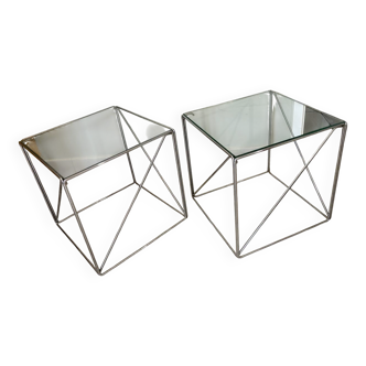 Max Sauze isosceles cubic coffee tables