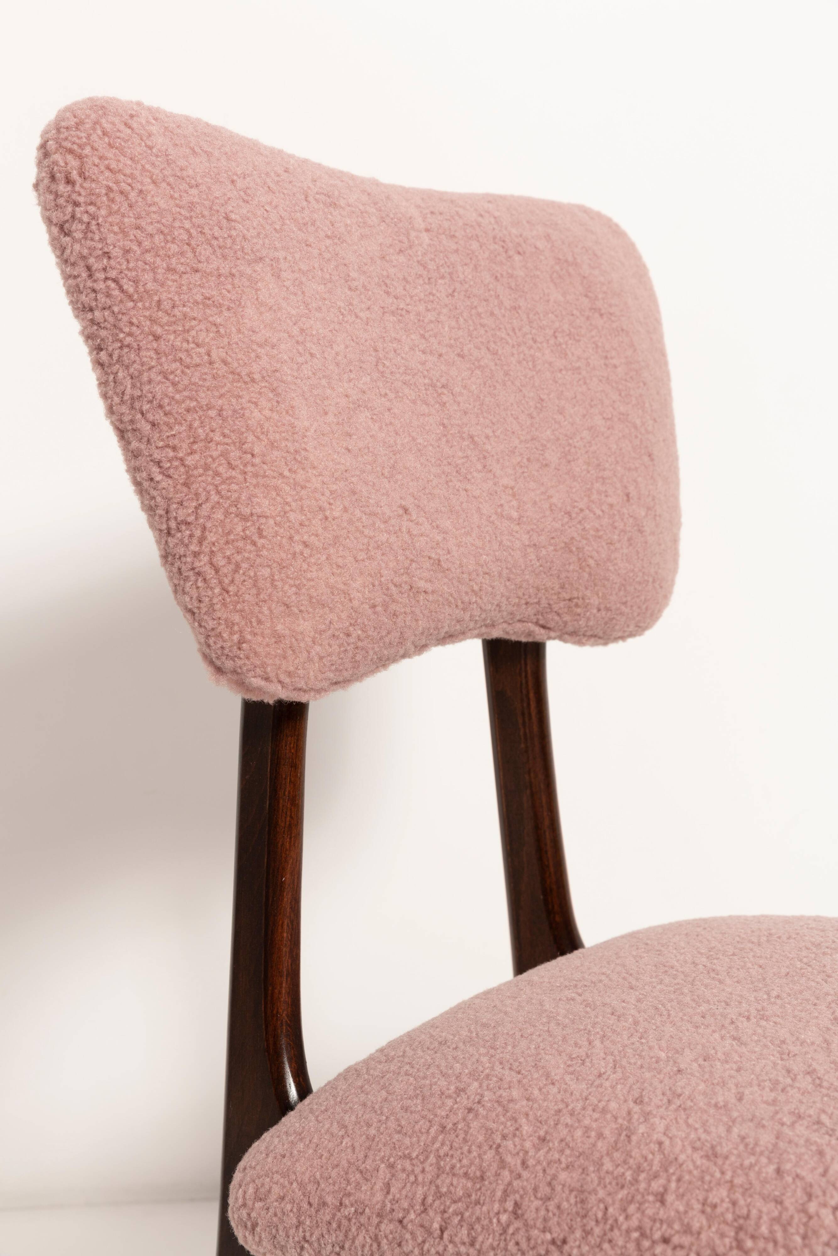 Butterfly dining chair, pink boucle, Europe