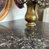 Louis Philippe chest of drawers with solid wood and marble top