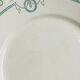 Set of 6 flat plates, ironstone, Petrus Regout, Empire.