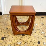 Teak trundle coffee table