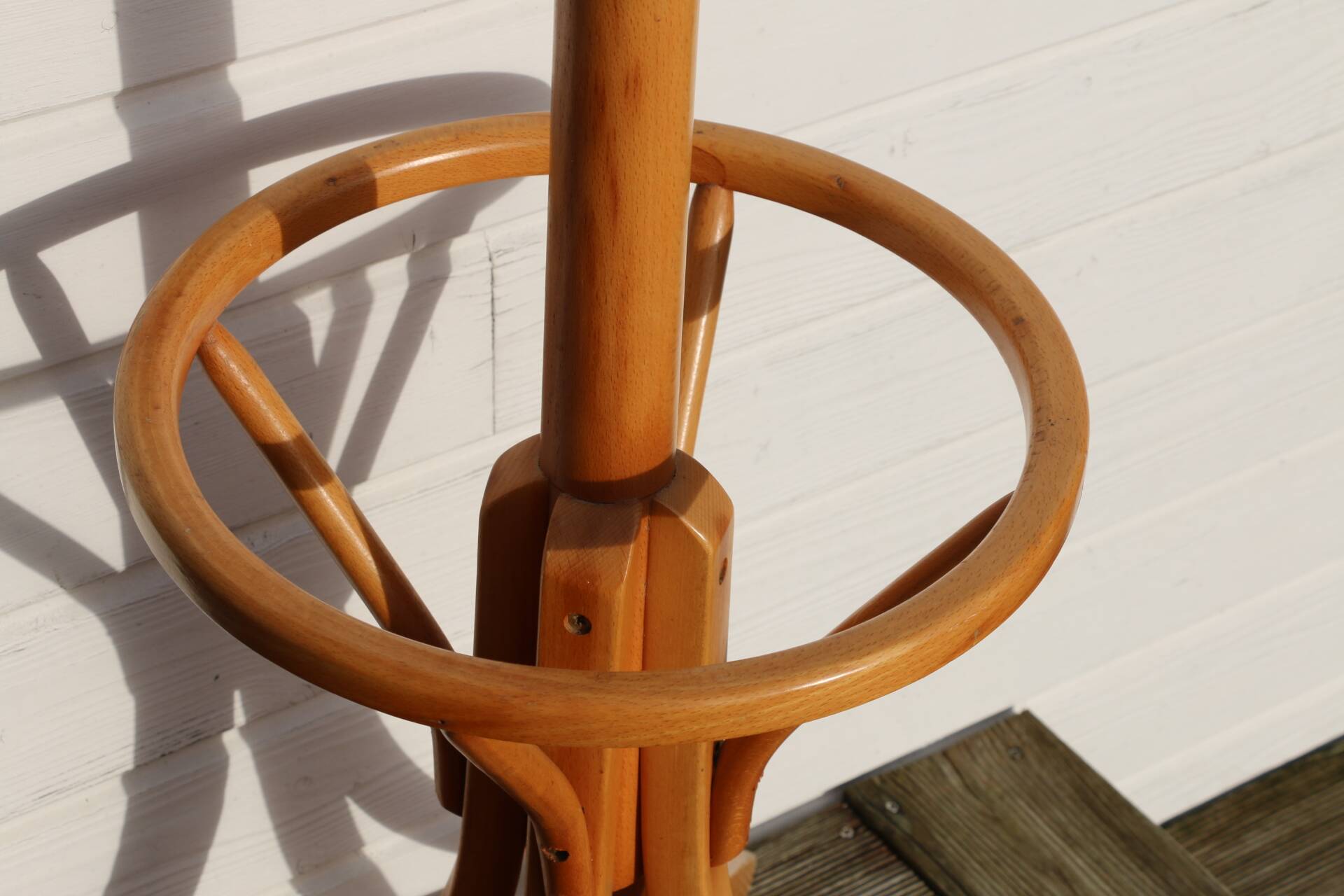 Coat stand parrot BAUMANN light beech umbrella stand