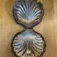 Vintage Silver-Plated Scallop Shell Butter Dish #E160