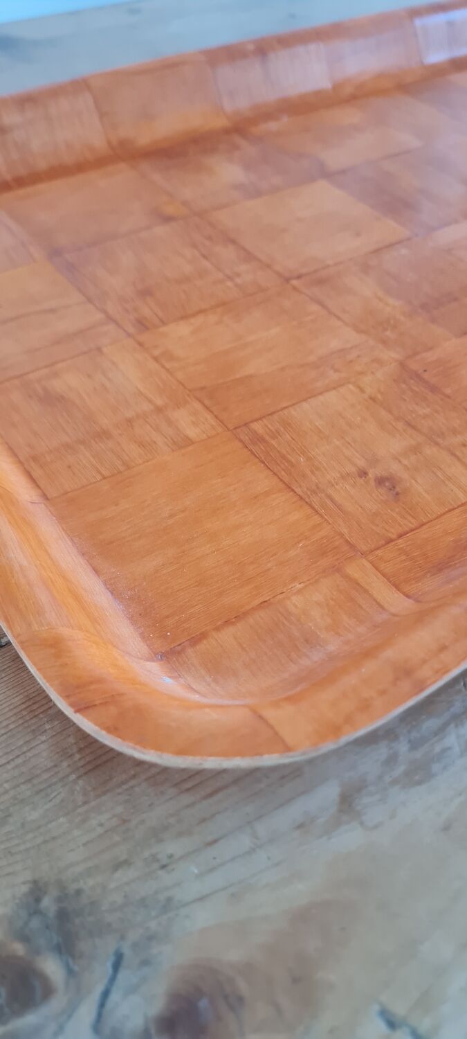 Wooden tray from the 70s